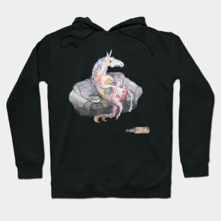 drunk unicorn- Hoodie